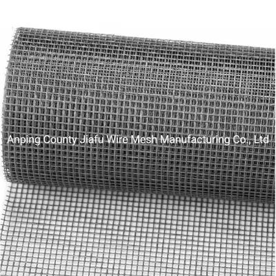 Rede de arame de fibra de vidro revestida de PVC de malha lisa 18*16
